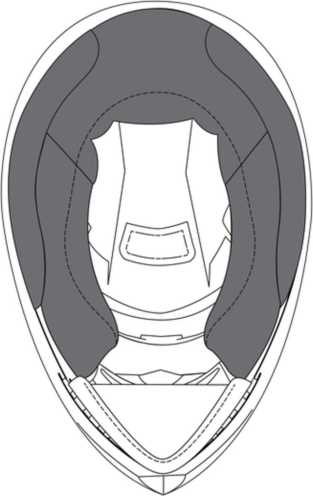 AGV K-3 SV Wangenpolster, schwarz, MS