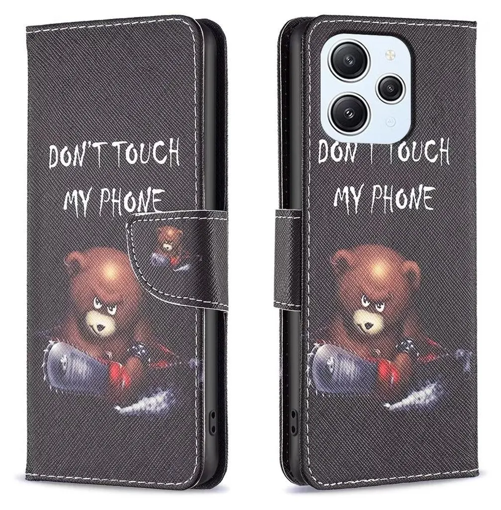 Cover Portafoglio Xiaomi Redmi 12 4G - Pelle PU con Motivo 6 Elegante