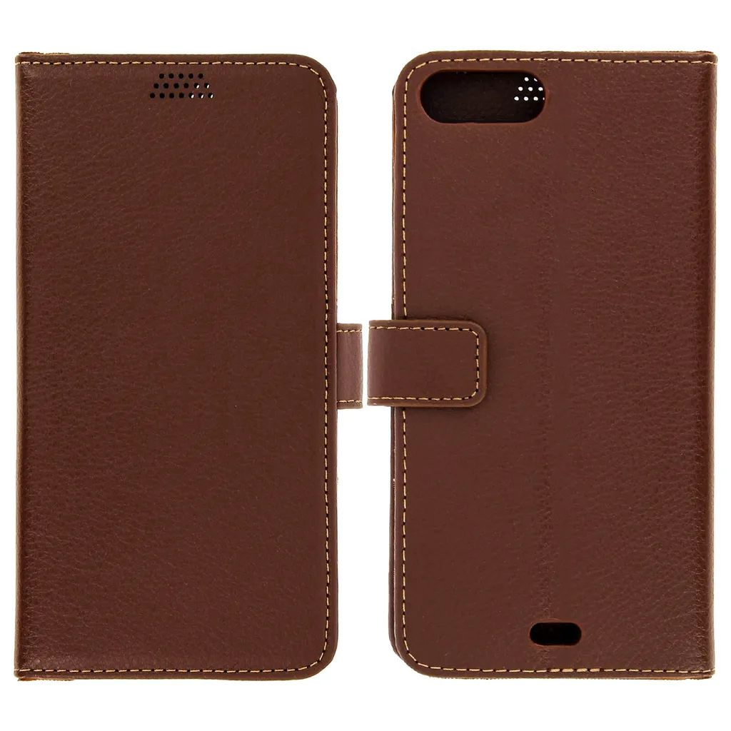 Custodia Protettiva Marrone iPhone 7/8 Plus - Flip Case Minimal Stand - 2