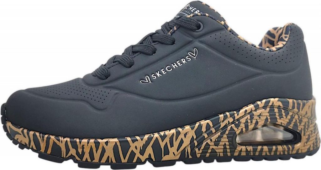 Skechers Uno Loving Love Schwarz BKRG Größe EU 39 Produktbild 