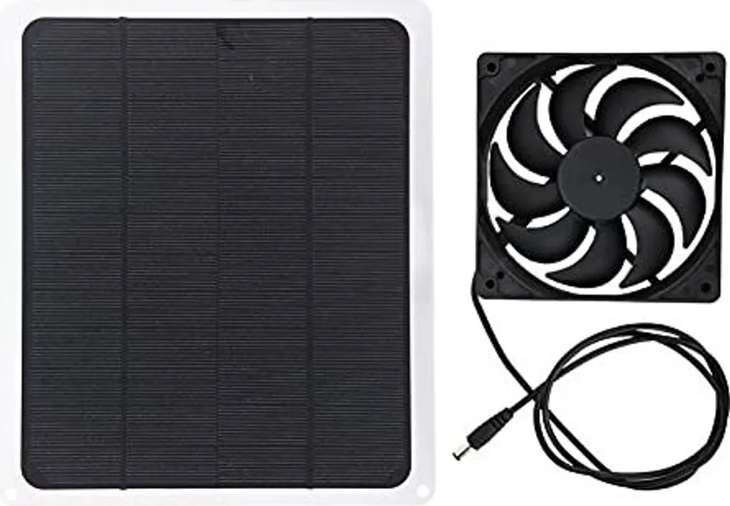 Ventilatore Solare 10W per Pollaio e Cuccia - Kit Ventilazione 12V USB