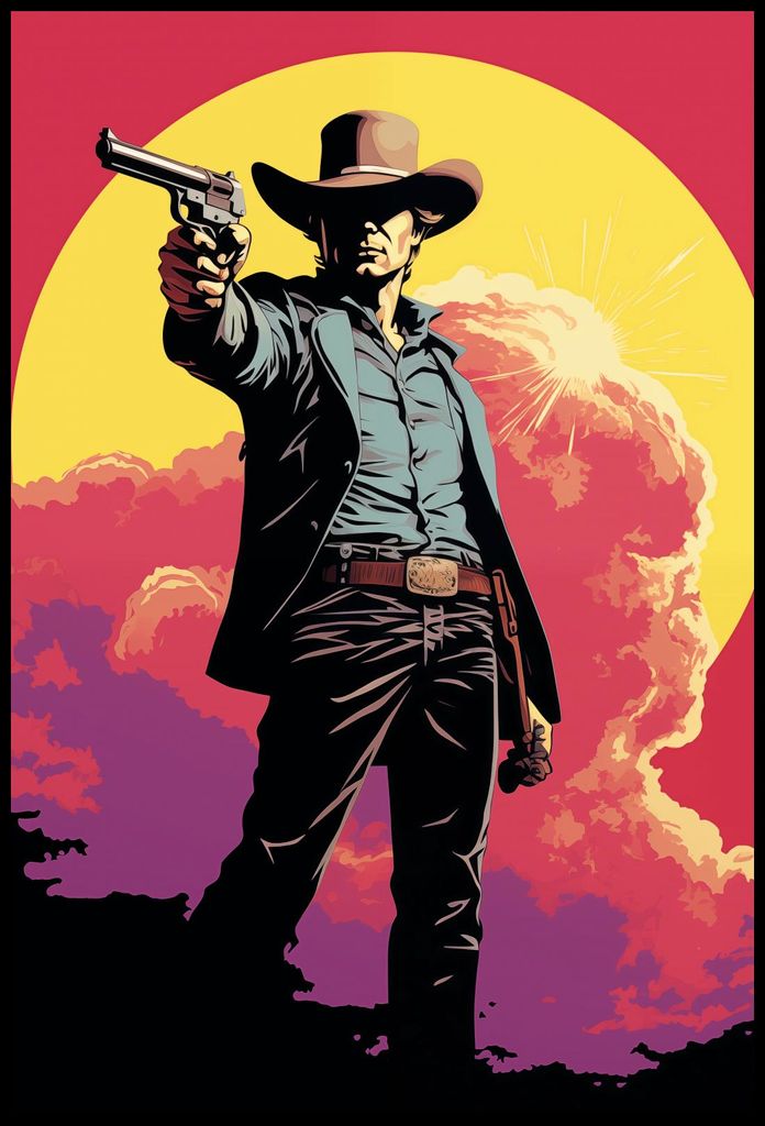 Plakat 68x101cm Schütze aus der Epoche