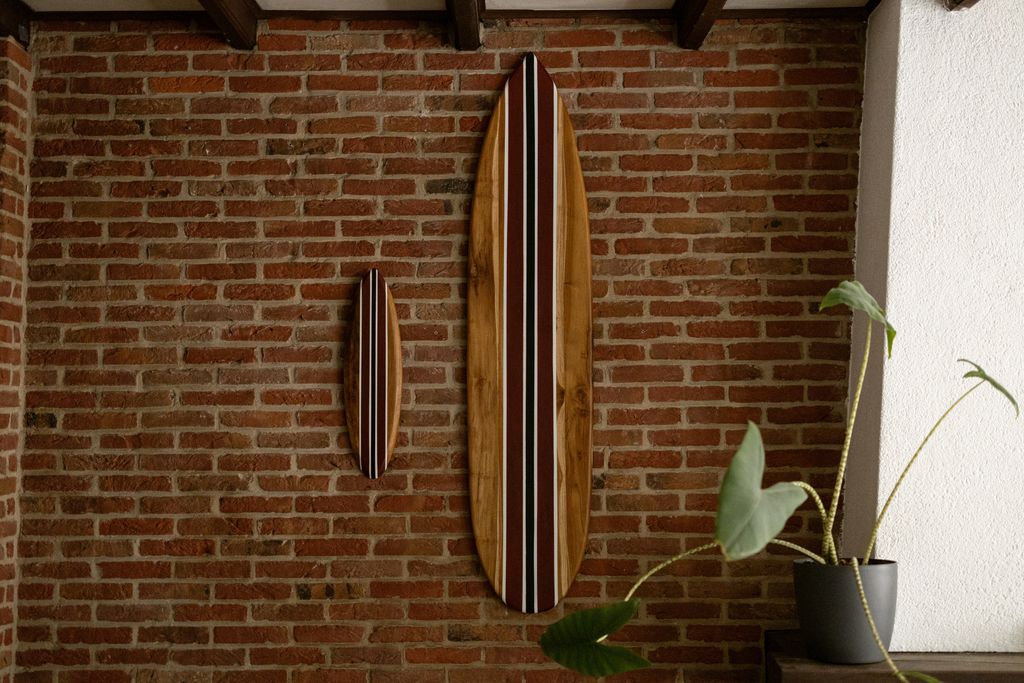 Tidez Surfbrett Dekoration - Surfbrett aus Holz - Surfbrett Produktbild 6