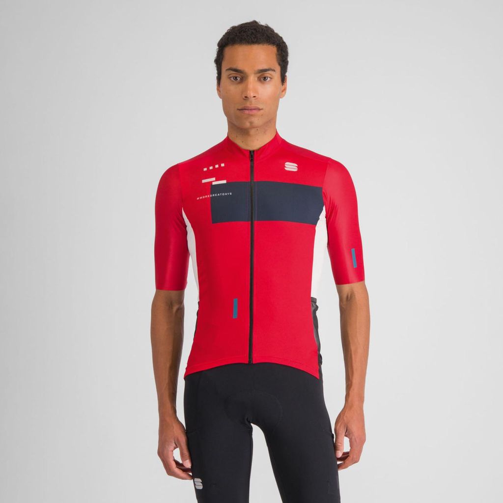 SPORTFUL Kurzarm Fahrradtrikot - BREAKOUT SUPERGIARA - Rot/Schwarz XL