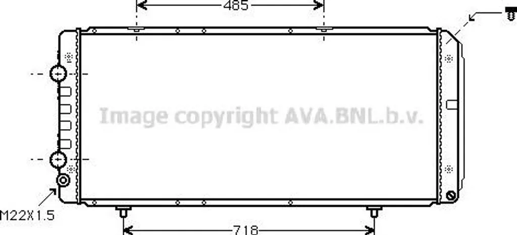 Évitez la surchauffe avec le radiateur moteur 1301N6 pour Ducato et Boxer