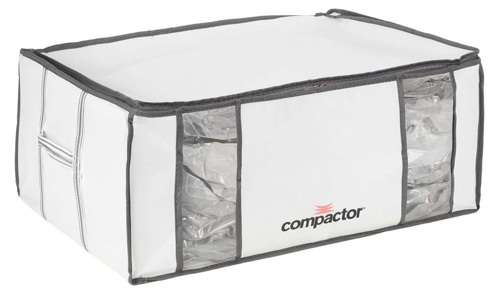 Compresor de ropa XXL, funda suave para guardar ropa, gris, Imagen del producto 