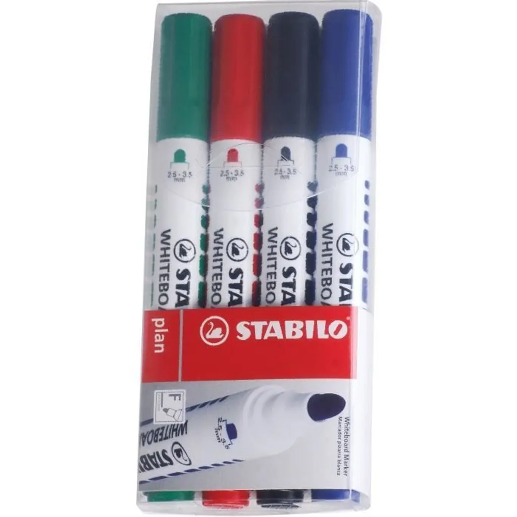 Feutres Effaçables à Sec pour Tableau Blanc STABILO Plan Pointe Ronde - 2