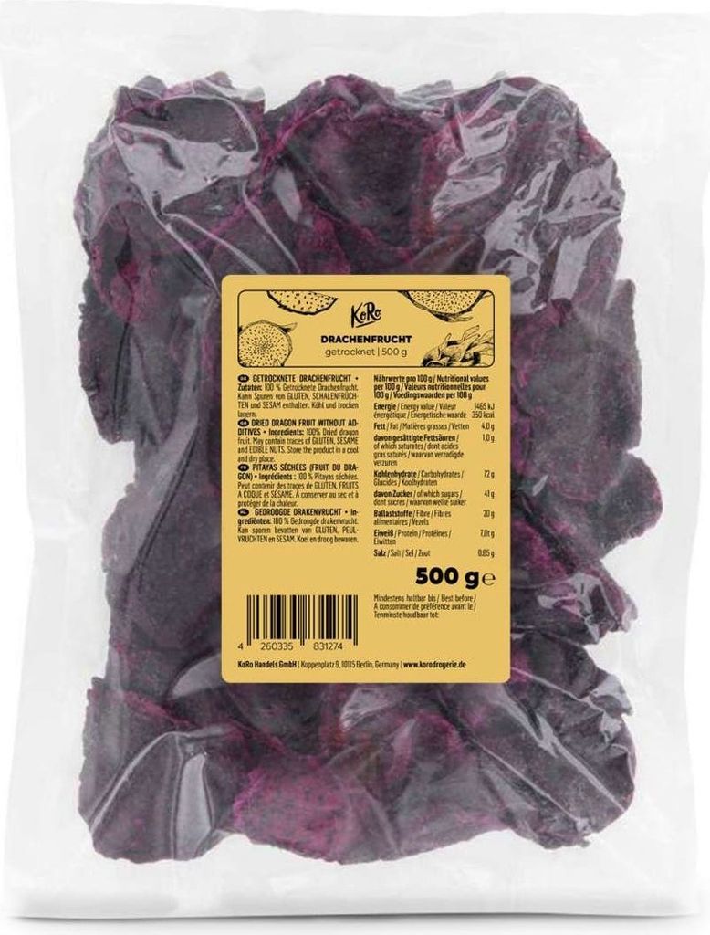 KoRo I Getrocknete Drachenfrucht 500 g Produktbild 