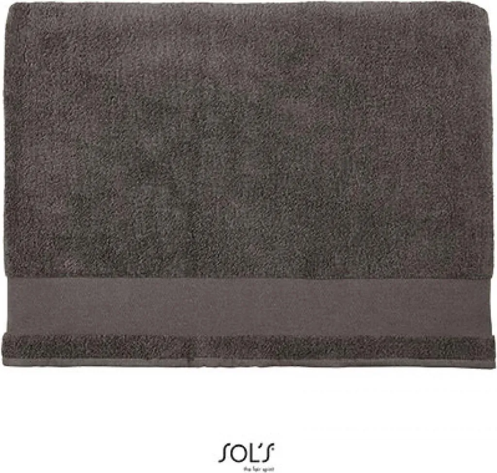 SOLs 03097 | Telo da bagno Penisola 100, 100 x 150 cm - Colore: Grigio scuro (tinta unita) - Dimensioni: 100 x 150 cm
