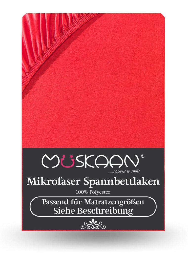 Mikrofaser Spannbettlaken 140x200 cm - 160x200 cm Betttuch Produktbild 