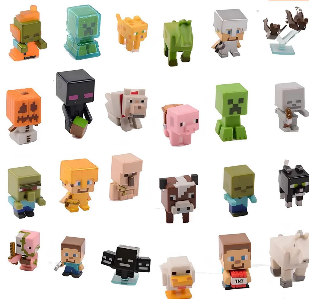 Mini Minecraft Figuren Set 12 Stück kultige Charaktere aus Produktbild 
