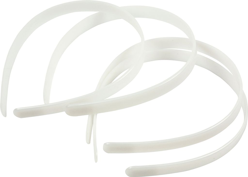 Creativ Company Haargummis, B: 13 mm, weiß, 5 Stück 1 Box Produktbild 