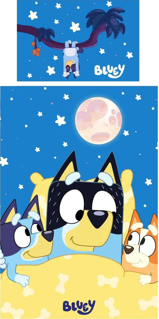 Bluey Ensemble de Literie Réversible TC1050 pour Petit Enfant Coloré