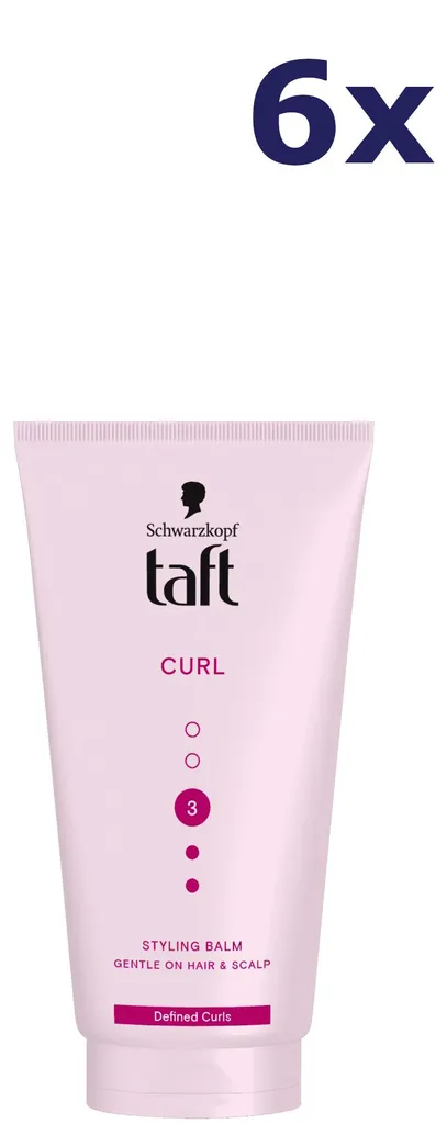Baume coiffant spécial boucles Taft lot de 6 flacons 150ml tenue 3
