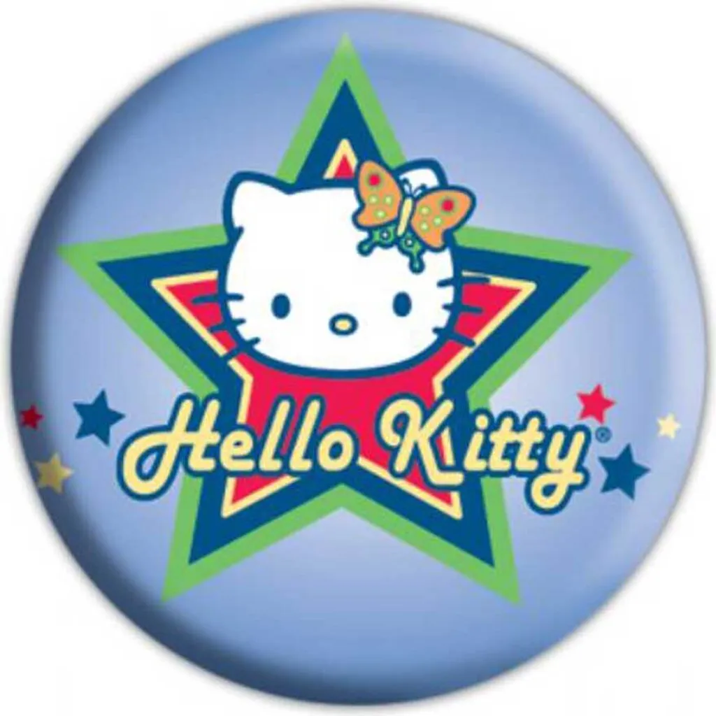 Hello Kitty - Distintivo a bottone - stelle
