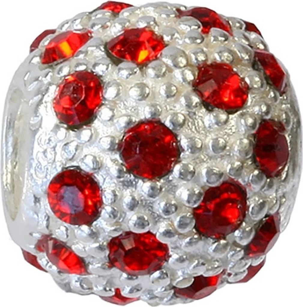 CarloBiagi Bead Charm Schmuck Element Ball Zirkonia 925 Echt Silber BBSCZP01R