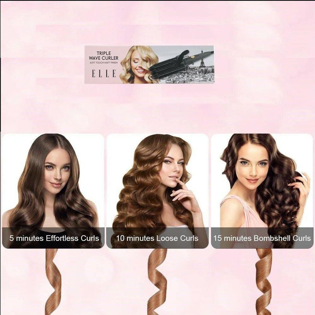 Fer à friser ELLE Créez une ligne élégante dans vos cheveux Image du produit 