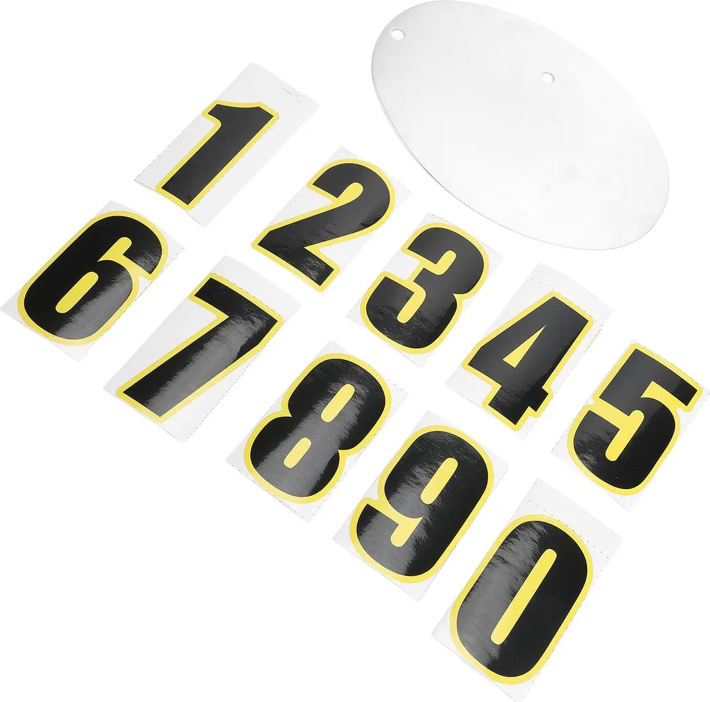 Plaque immatriculation ovale moto CL250 CL300 CL500 en alu de 2,5mm