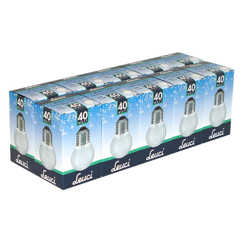10 ampoules Leuci « Drop » 40 W E27 mates, ampoules à Image du produit 