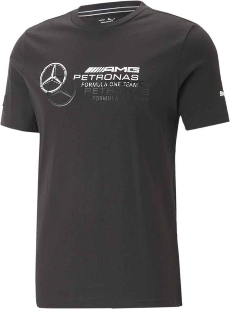 Puma Mercedes AMG Petronas Logo Tee - Herren T-Shirt Baumwolle Schwarz 538482-01 , M