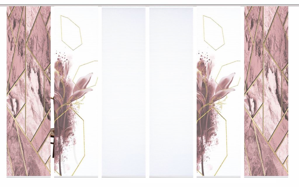 84058 | SIGNUM Schiebegardine recyceltes Polyester Bambusoptik 245x60