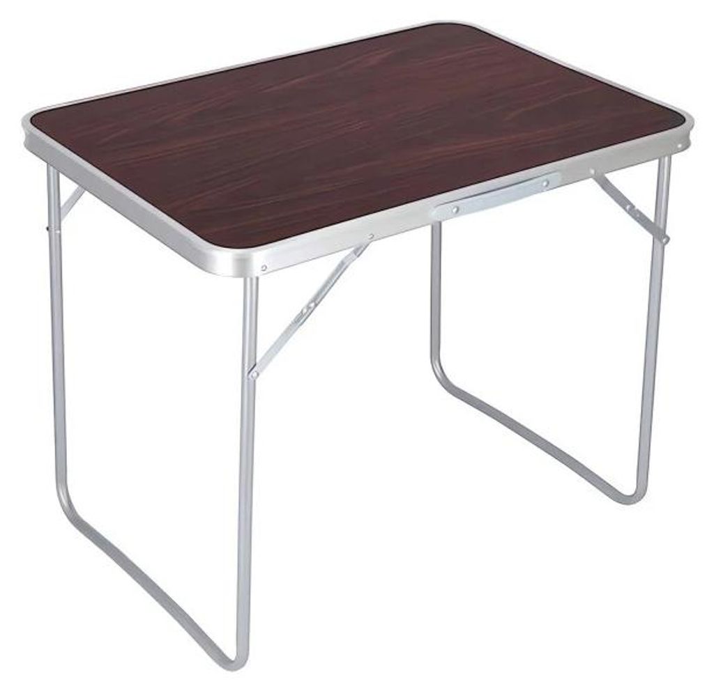 Verk 14468 Turistický stůl - skládací 80 x 60 x 70 cm hnědý Obrázek produktu 