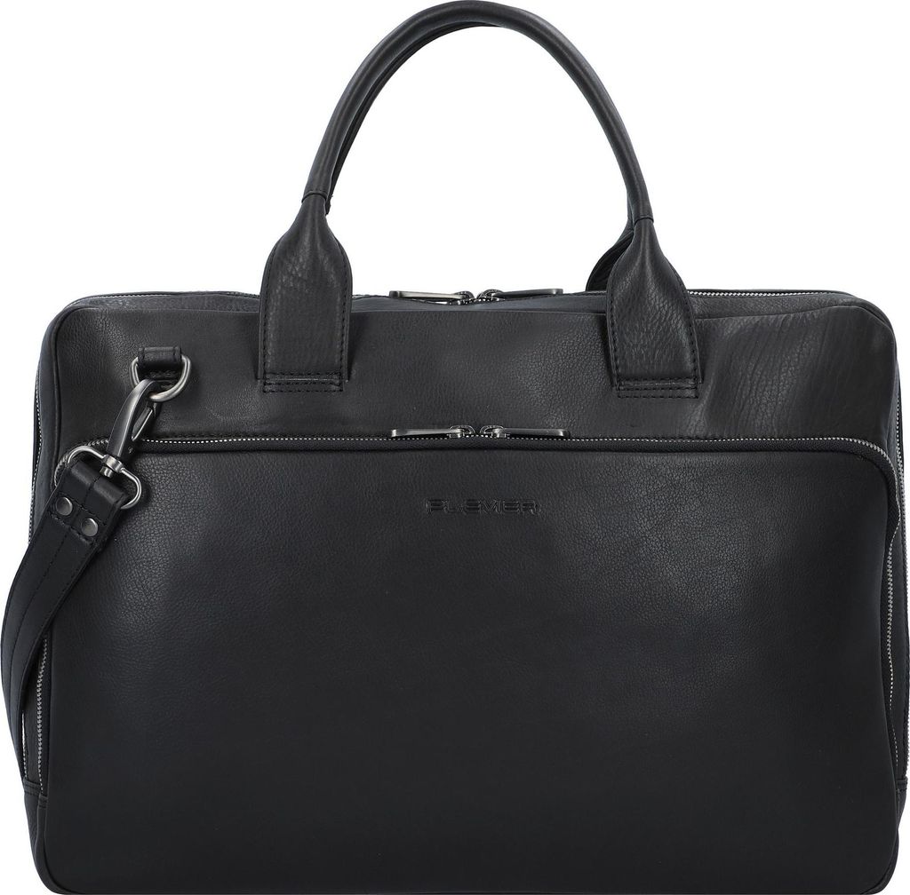 Plevier Vintage Larry Aktentasche Leder 40 cm Laptopfach