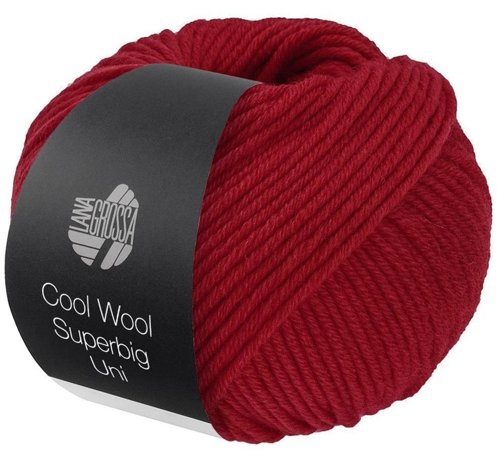 Lana Grossa - Cool Wool Superbig 0008 kirschrot Produktbild 