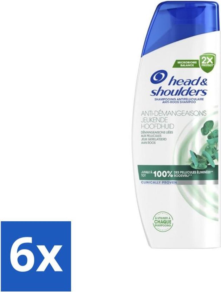 Head & Shoulders – 2-in-1 Anti-Schuppen-Shampoo & Spülung – Juckende Kopfhaut – 270 ml - Vorteilspack - 6 Stücke
