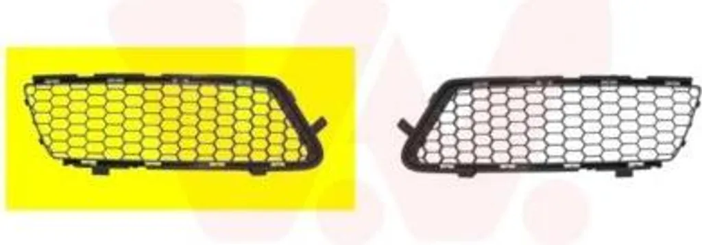 Grille barre avant droite neuve avec fixation facile et design d'origine