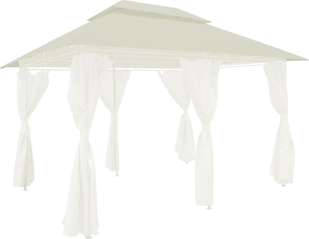 Ersatzdach Pavillon Girona 3x4 m – BEIGE – Wetterfest & Reißfest