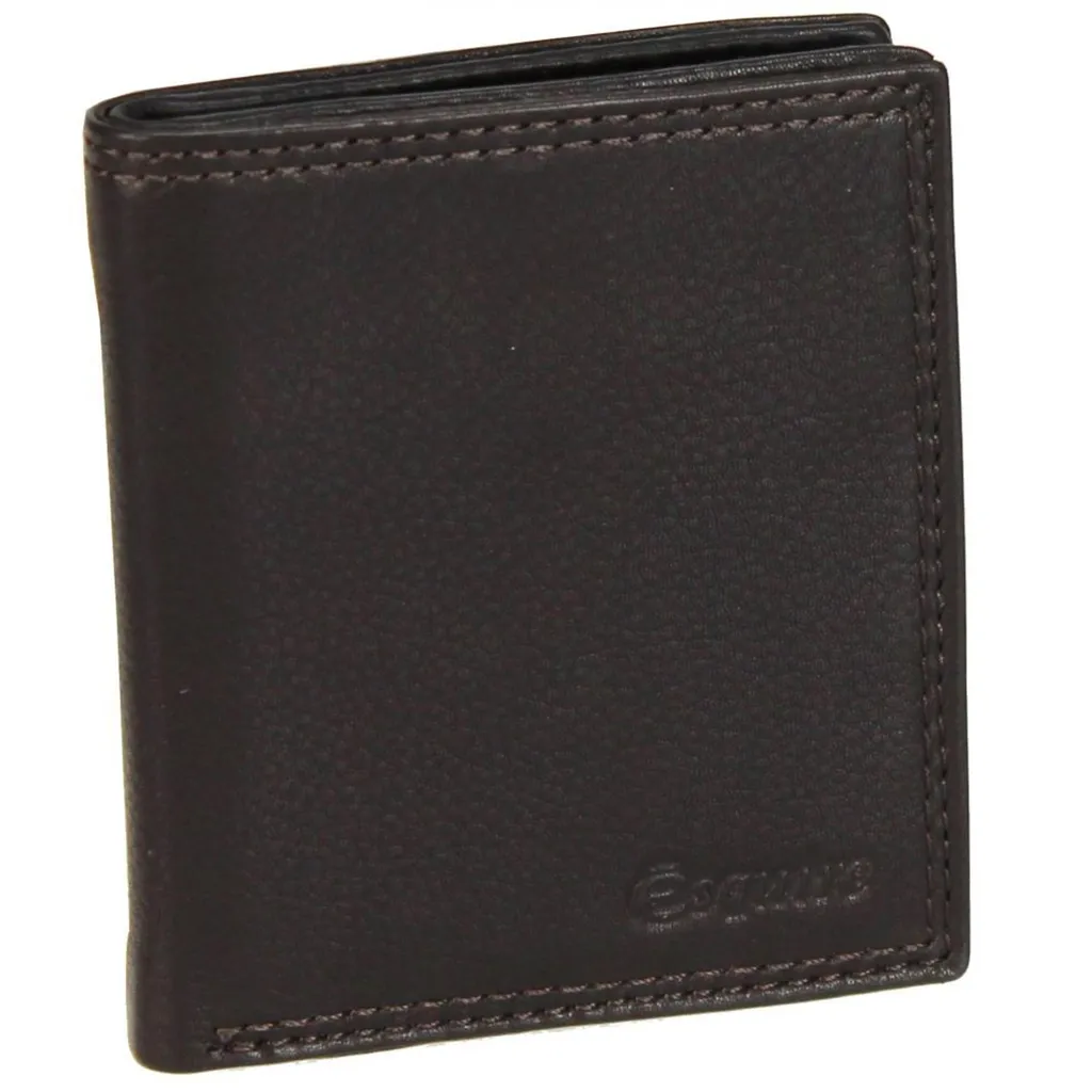 Esquire Duo Wallet Marrone Scuro: Portafoglio Uomo in Pelle Nappa - 6