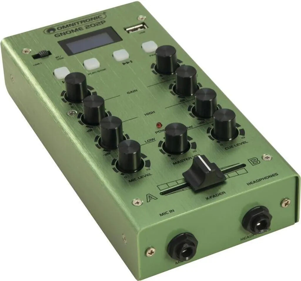 Table de mixage compacte Omnitronic GNOME-202P pour petit espace - 2