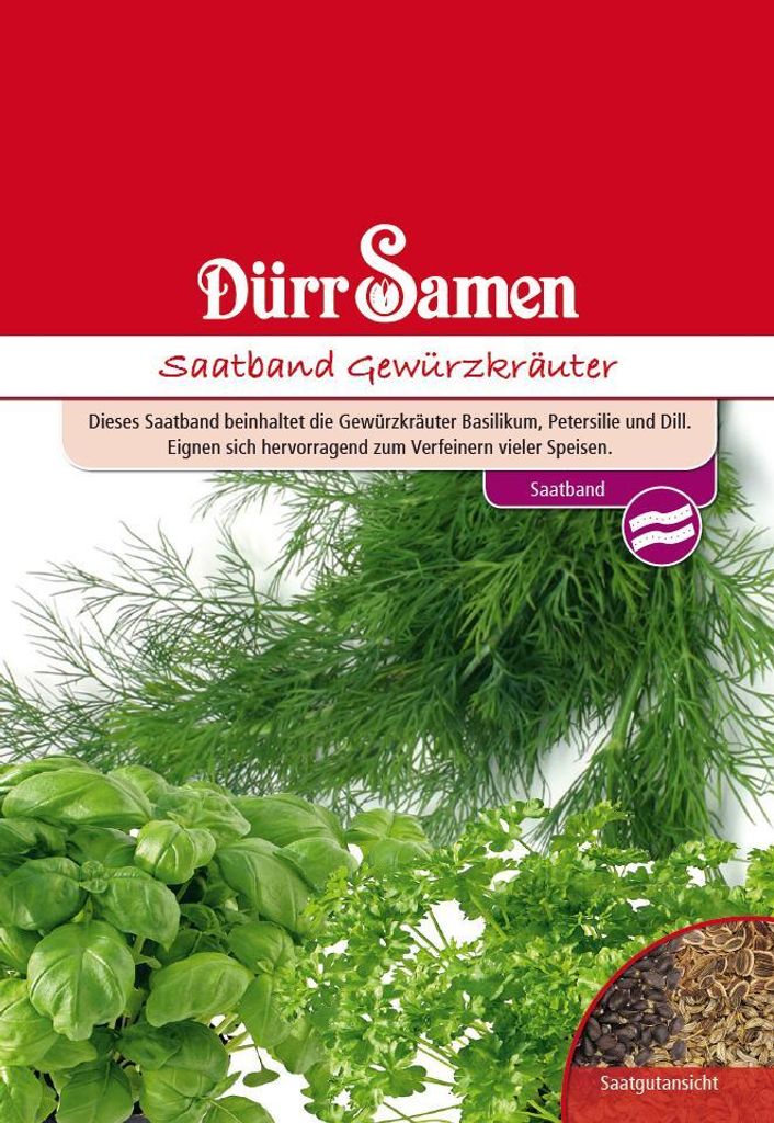 Gewürzkräuter Saatband | Kräutersamen von Dürr Samen Produktbild 