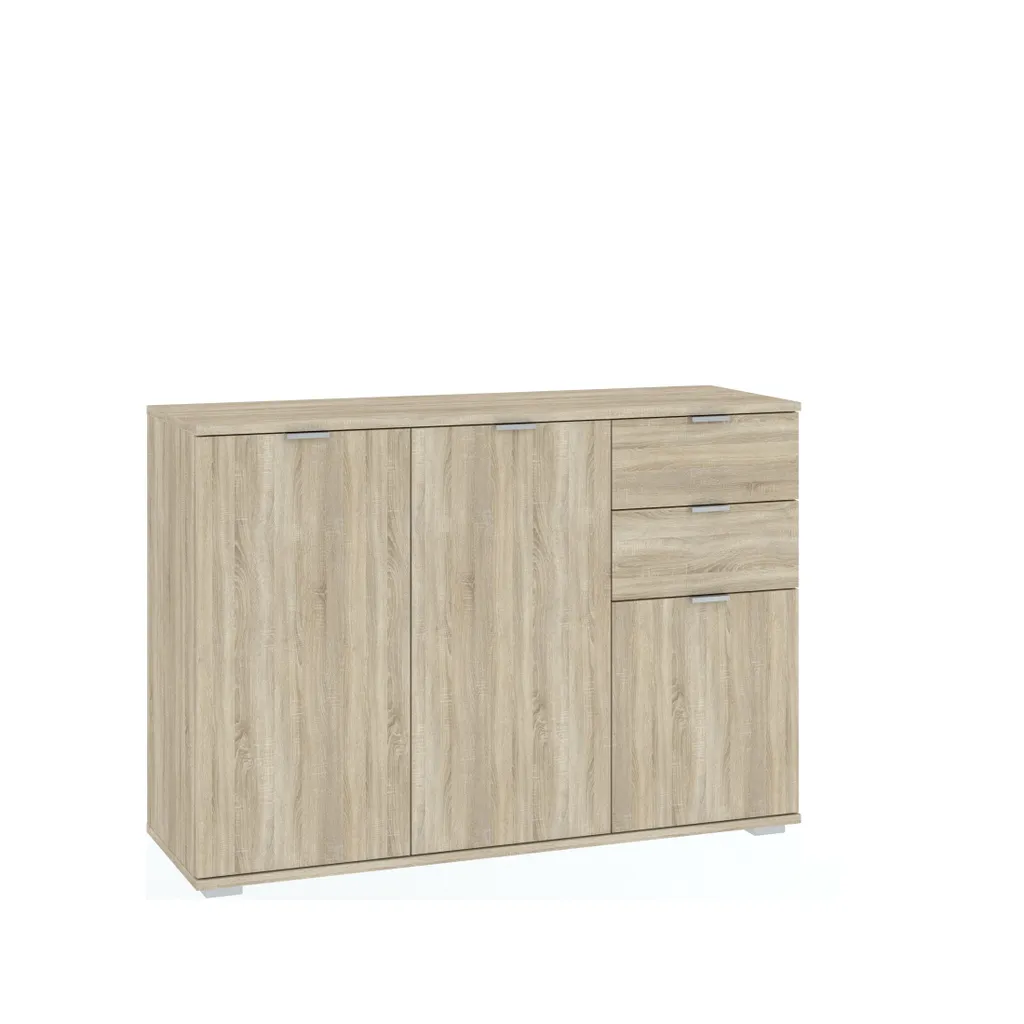 Cassettiera Componibile KOSSE 3 Rovere Sonoma - Montaggio Rapido