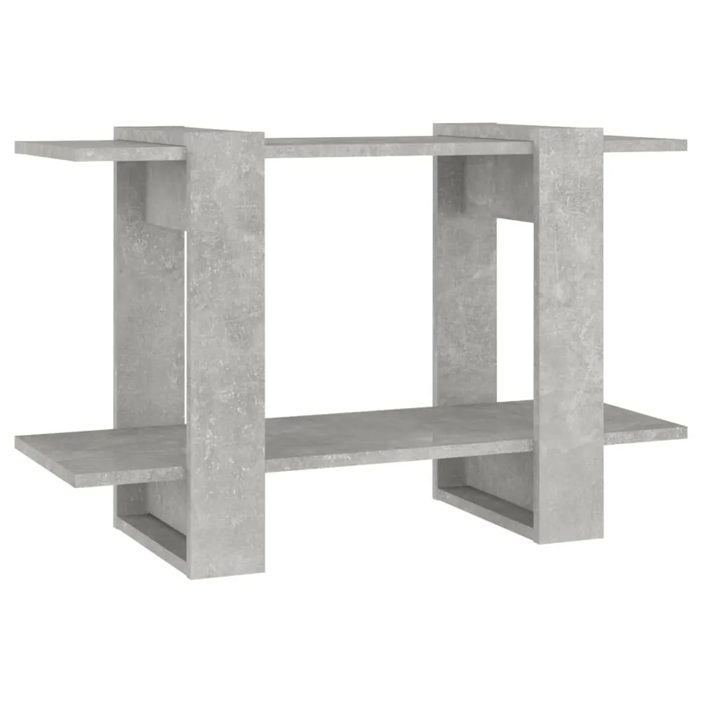 Libreria/divisorio grigio cemento 80x30x51 cm