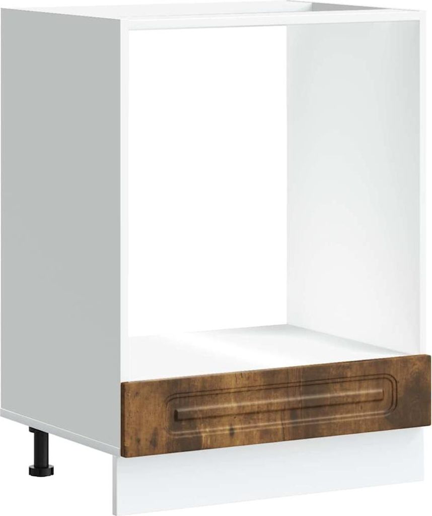 vidaXL Herdumbauschrank Kalmar Räuchereiche Holzwerkstoff