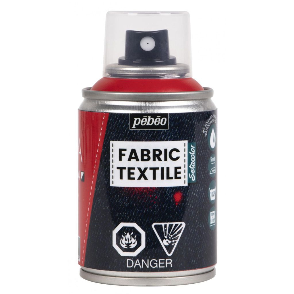 Pebeo 7A Aerosol Textilfarbe auf Wasserbasis, 100 ml, Rot