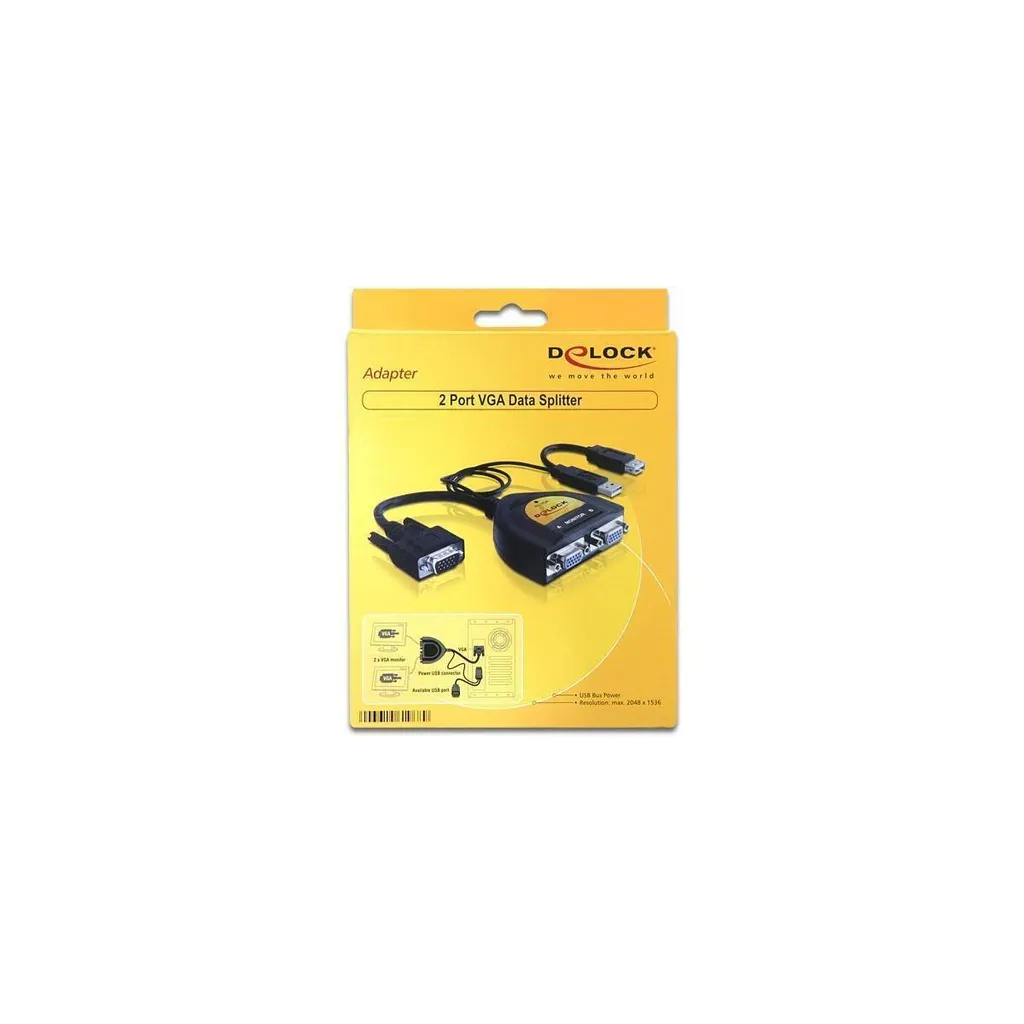 Répartiteur Écran VGA - Connectez 2 Moniteurs sur 1 Sortie PC Portable - 2