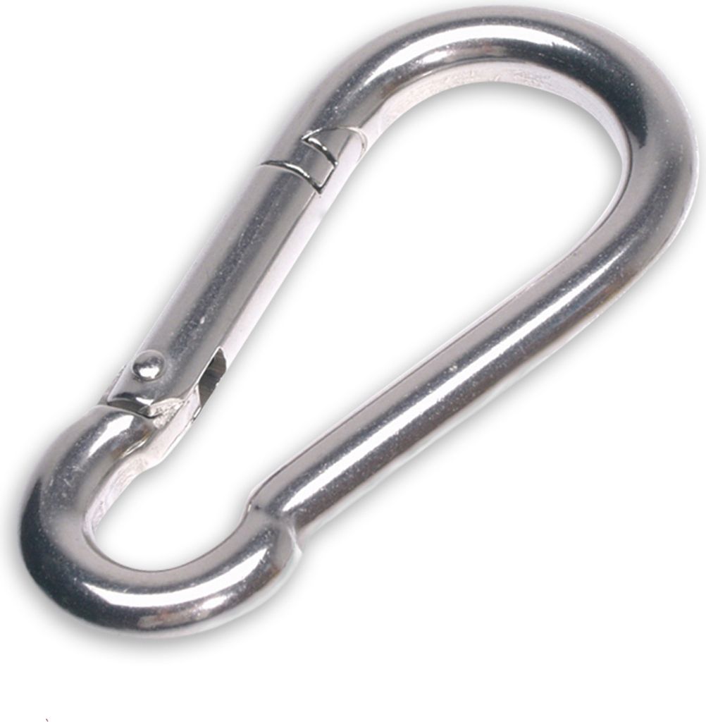sunprotect SPT83204 Karabiner aus Edelstahl, Montage-Zubehör für Sonnensegel, edelstahl
