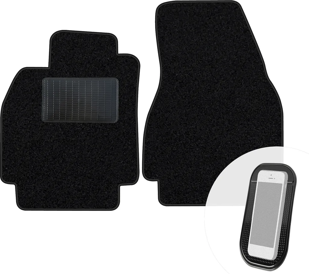 Tappetini Auto Velours Renault Megane II CC 2004-2010 | Set 2 Pezzi Nero