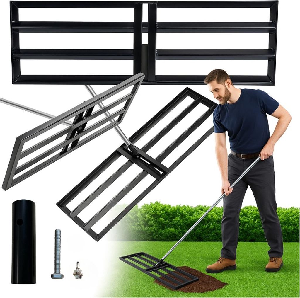 Plánovač trávnika 30x120 cm krtinec oceľový ručný plánovač Obrázok produktu 