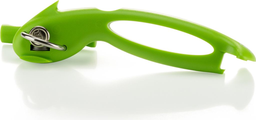 Börner Dosenöffner Multifunktionsöffner 3 in 1 Flaschenöffner Konserve Küchenhelfer Deckelöffner nützlicher Helfer, Farbe:Rot