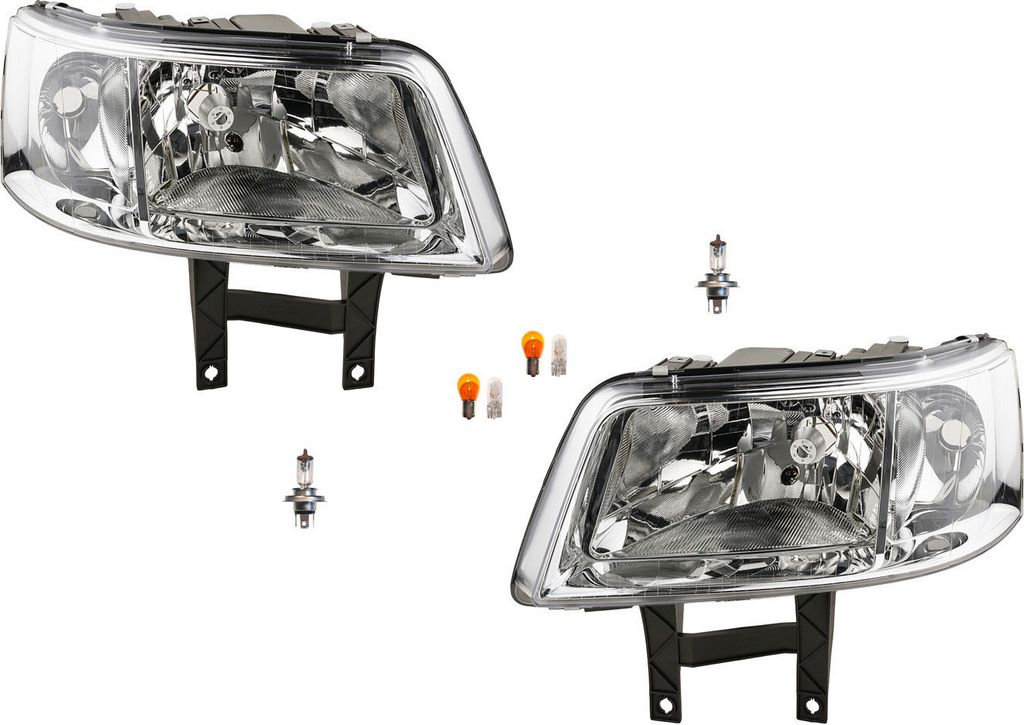 Johns, Scheinwerfer Halogen passend für VW Multivan T5 ab 2003- Leuchtmittel Set Li. Re 7H1941015S 7H1941015N 7H1941015J 7H1941015E 7H1941017N 7H1...
