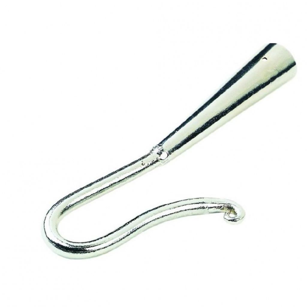 Schäferhaken Fanghaken ohne Schaft, aus vernickeltem Metall