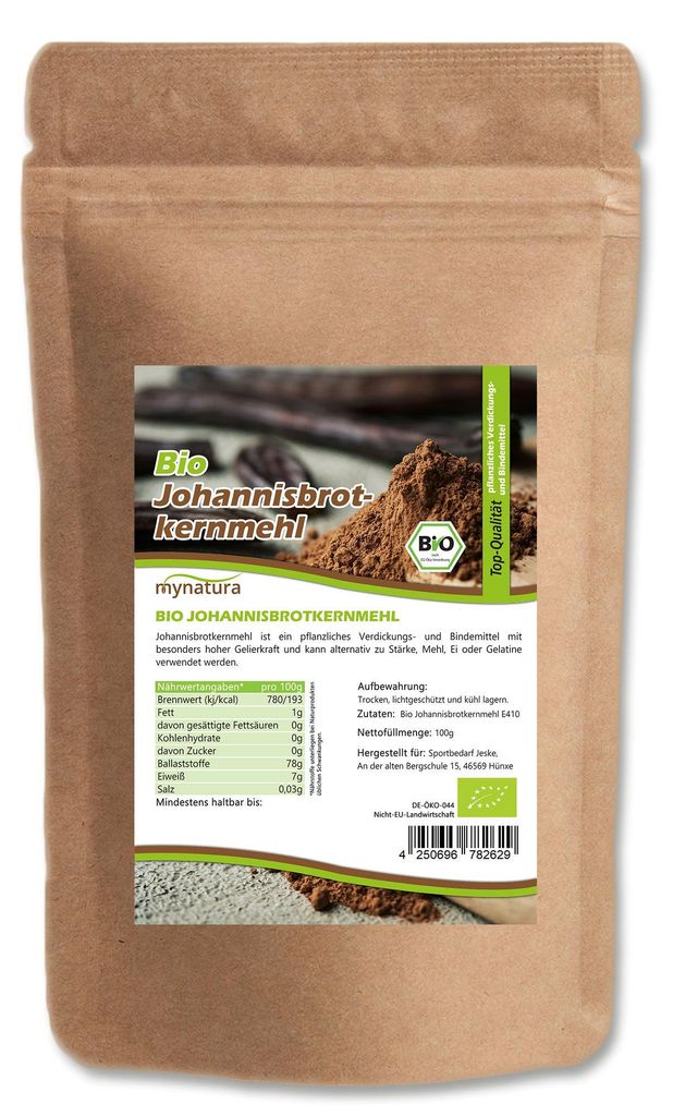 Mynatura  Johannisbrotkernmehl E410 – in verschiedenen Produktbild 