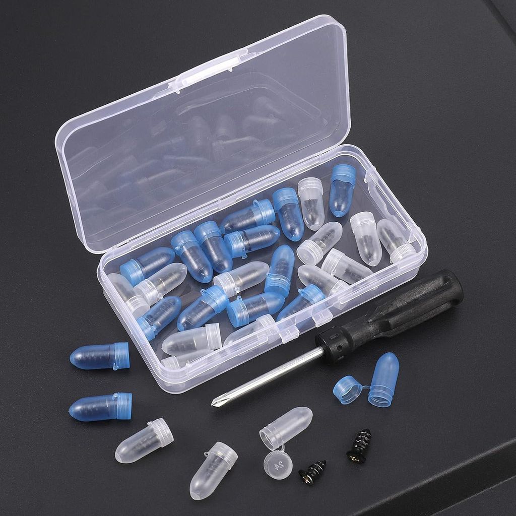 Reparaturset für Reifen mit Gumminägeln Schraubendreher Werkzeugkasten Universelles schnelles Reparaturwerkzeug Auto Motorrad (30 Stück) Reifenr...