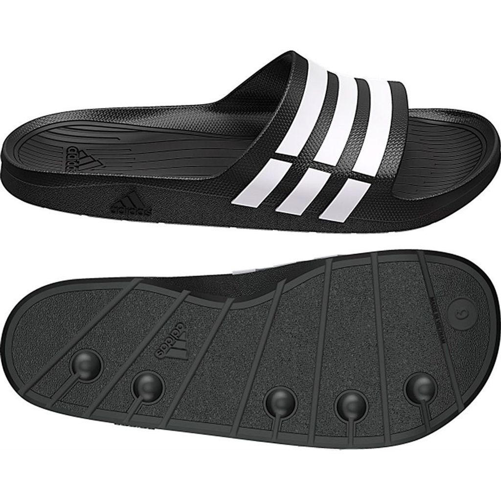 adidas Duramo Slide Badelatschen schwarz/weiß/schwarz 36 Produktbild 