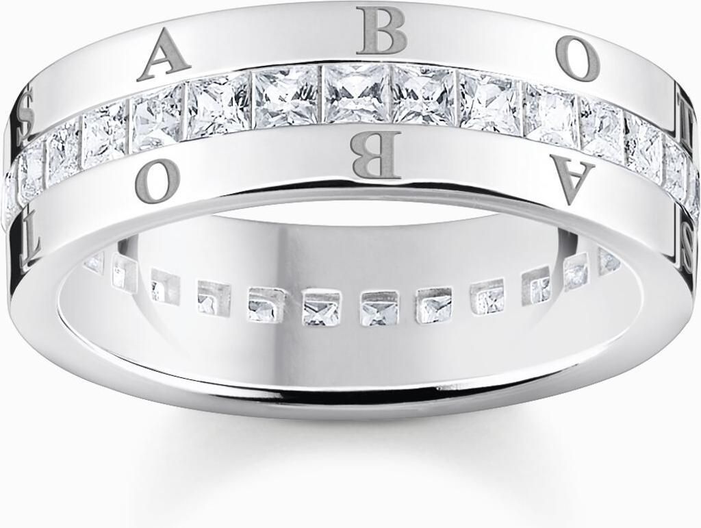 THOMAS SABO Ring "Weisse Steine Pavé" Silber Zirkonia Produktbild 