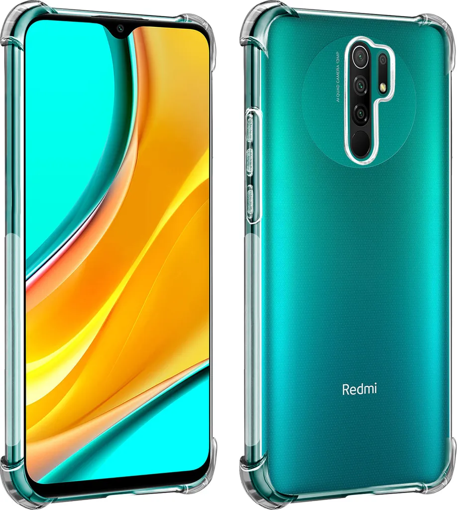 Custodia Antiurto Redmi 9 Akashi: Cover Protettiva Silicone Gel